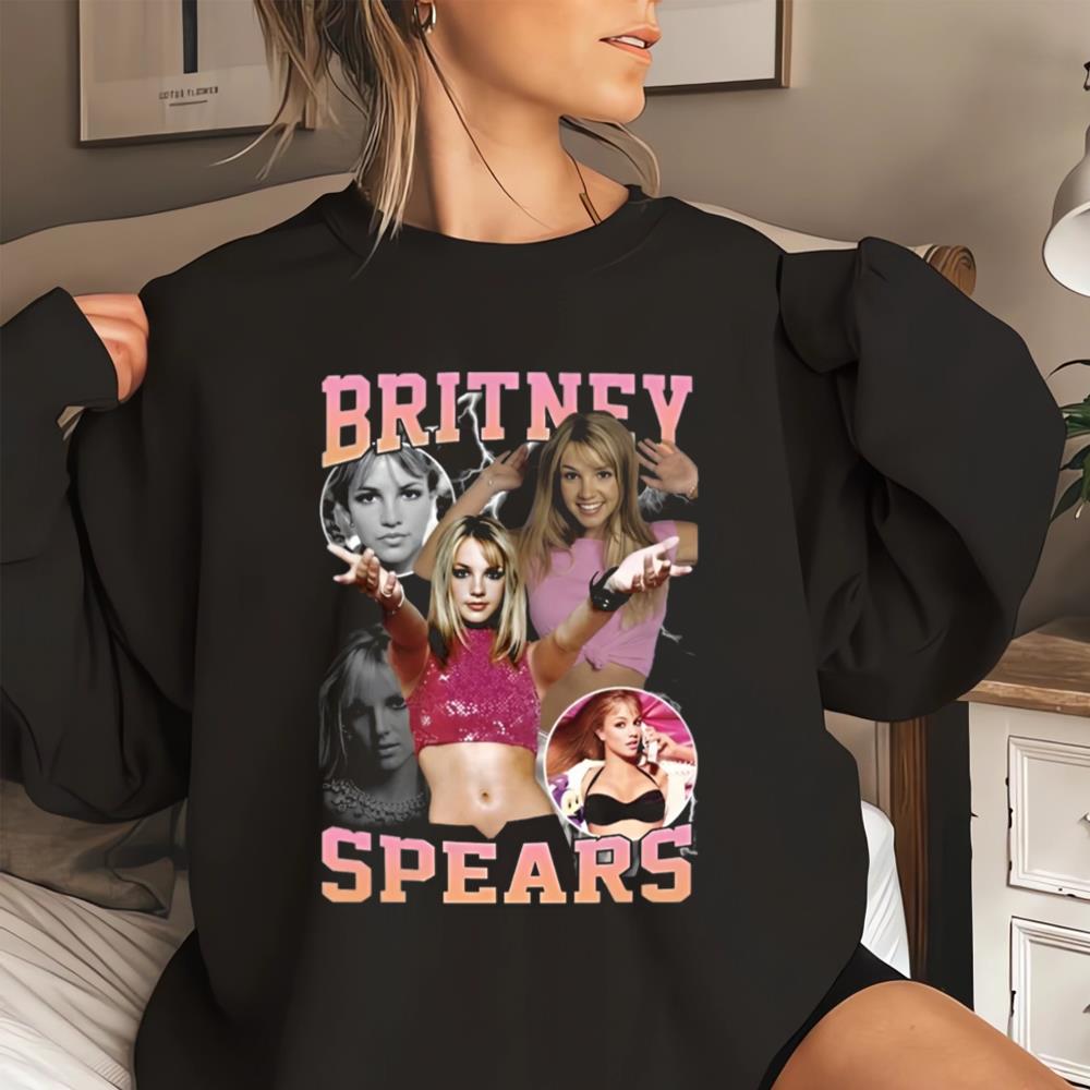 Vintage Britney Spears Shirt, Y2k Retro Britney Spears 2000s Pop Music Fan Gift