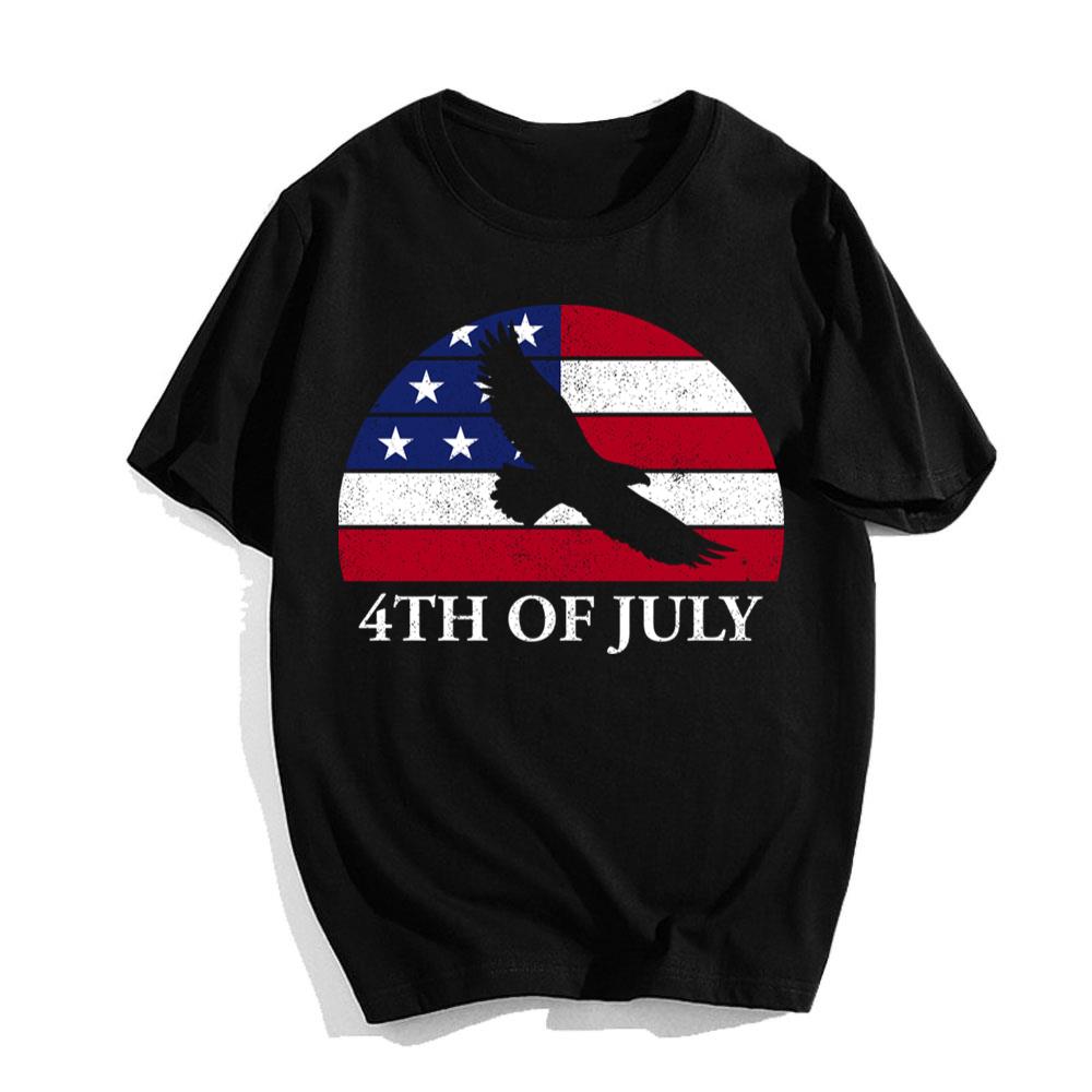 Vintage Eagle American 4th Of July  Independence Day T-shirt