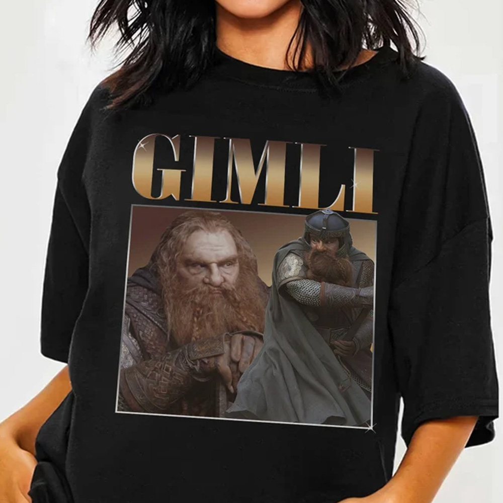 Vintage Gimli T-Shirt Lord of the Rings Movie