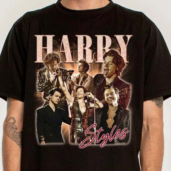 Vintage Harry Styles 90s Bootleg TShirt, Harry Styles Vintage Homage Graphic T-Shirt, Harry Styles Inspired Rap Tee Classic Retro Tee