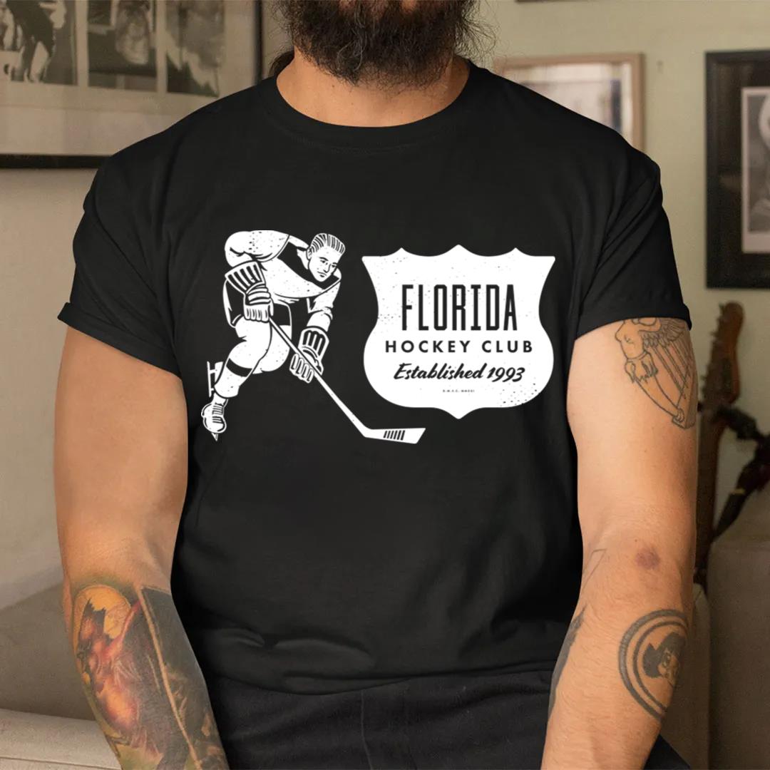 Vintage Hockey Florida Panthers White Florida Wordmark T-Shirt