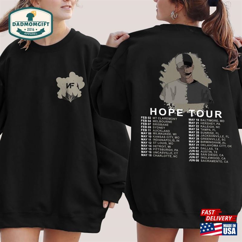 Vintage Hope 2024 Merch Nf Tour Shirt Unisex Hoodie