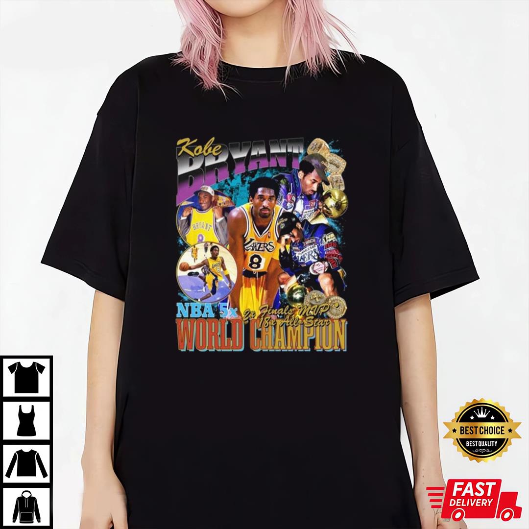 Vintage Kobe Bryant Lakers Tribute T-Shirt