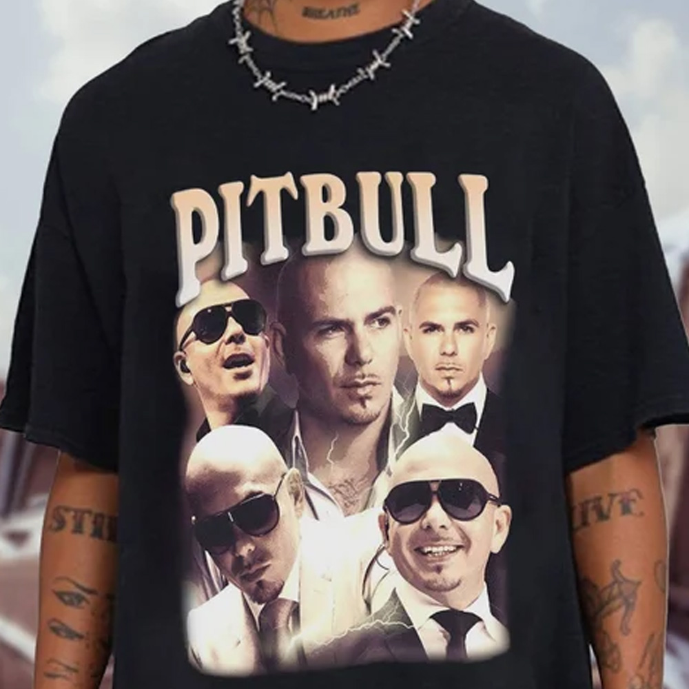 Vintage Pitbull Hip Hop T-Shirt