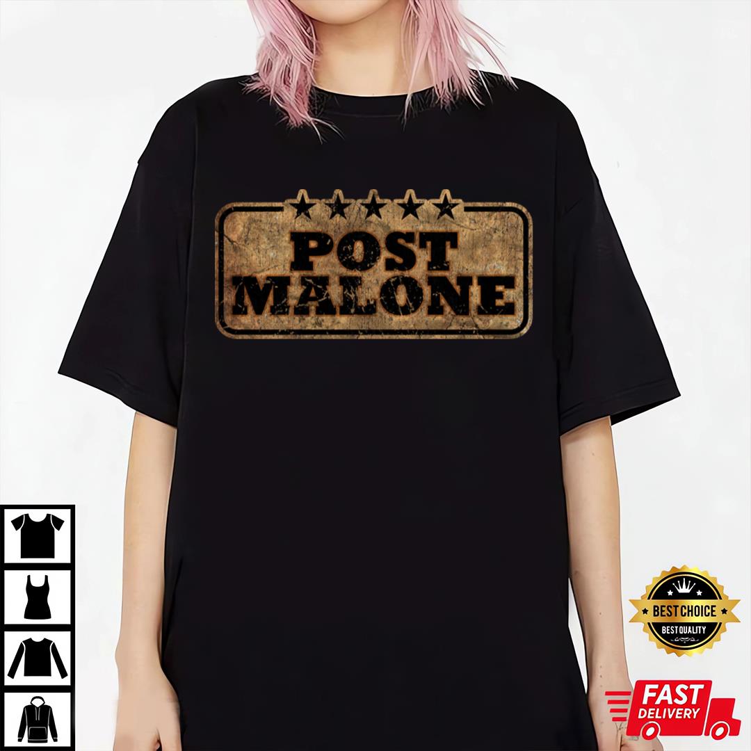 Vintage Post Malone T-Shirt For Mens Women