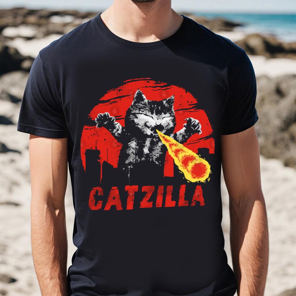Vintage Retro Catzilla T-Shirt