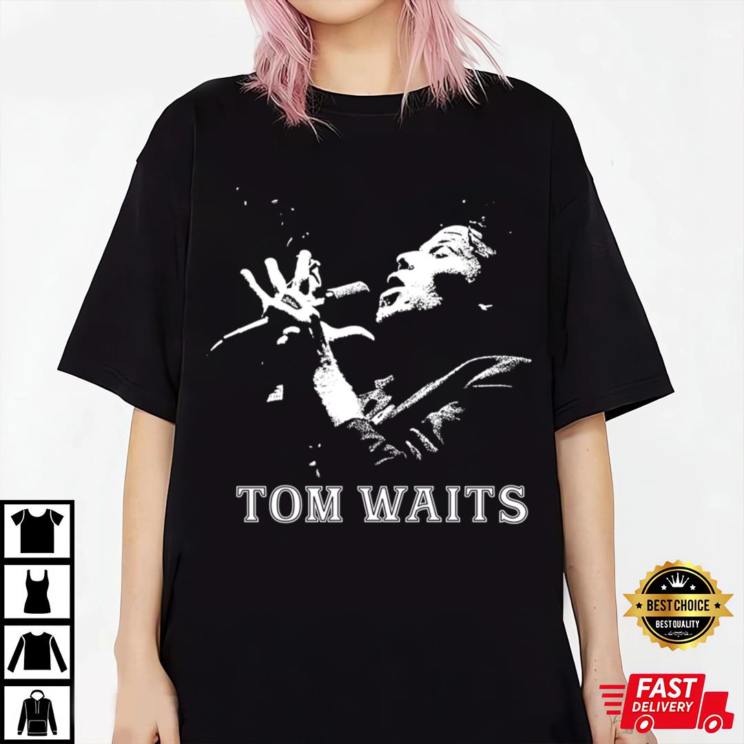 Vintage Retro Singer Musical Tom Waits T-Shirt