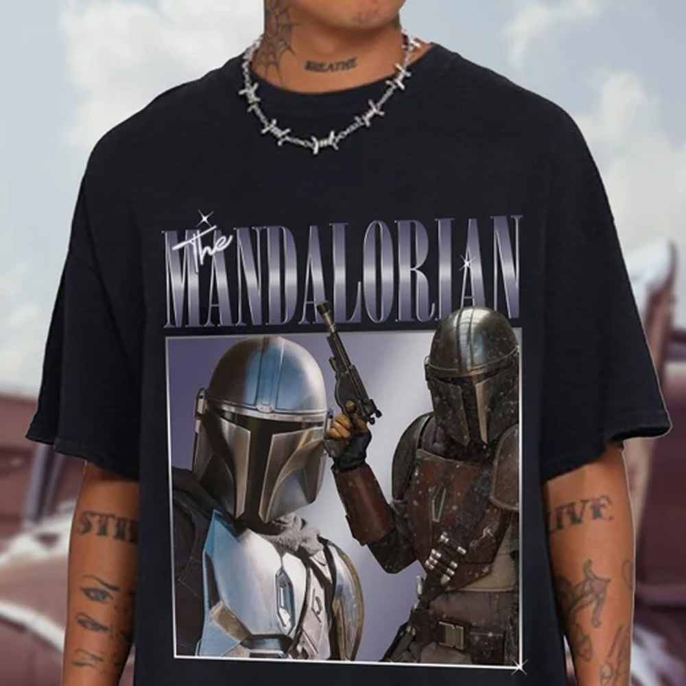 Vintage Retro Star Wars The Mandalorian T-Shirt