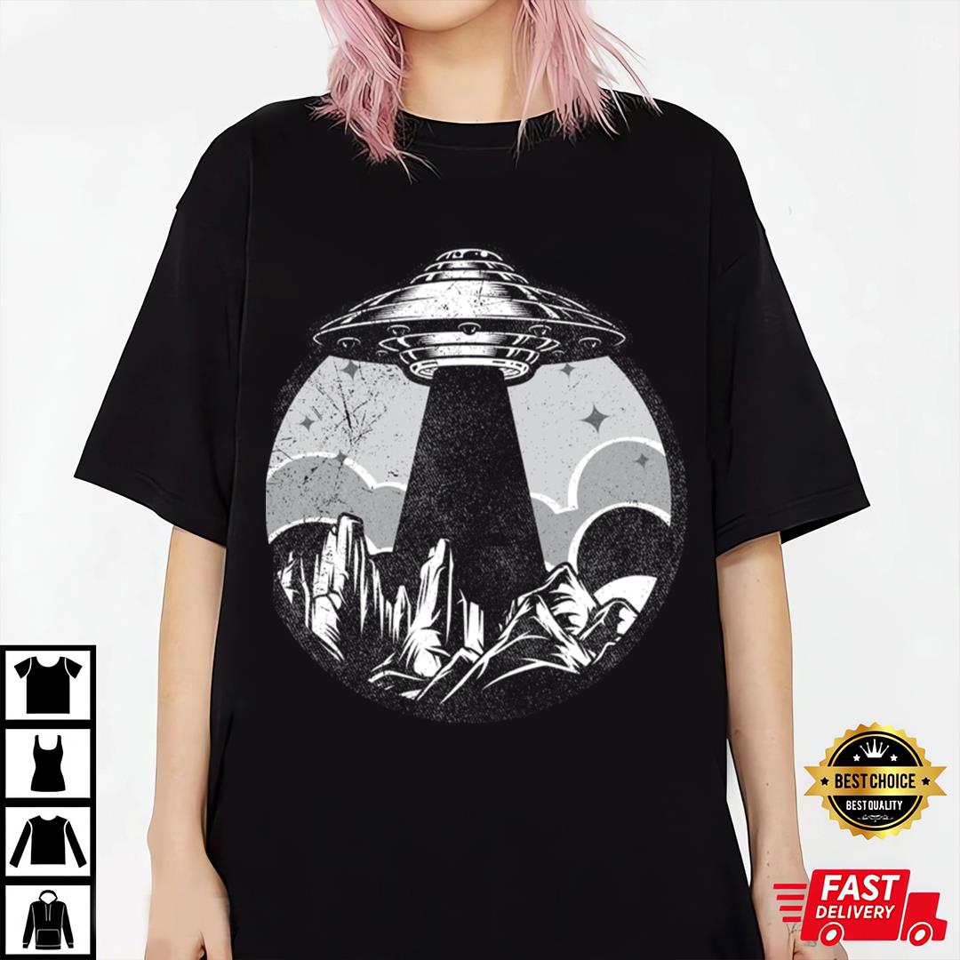 Vintage Retro UFO T-Shirt
