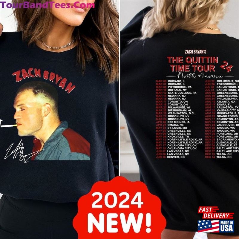 Zach Brown Band The Quittin'time Tour 2024 Shirt Retro Vintage Bootleg Merch Sweatshirt T-Shirt Classic - TourBandTees