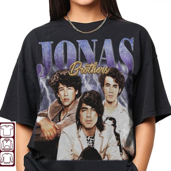 Jonas Brothers 90s Vintage Shirt, Jonas Brothers Bootleg Shirt, Jonas Brothers Tee