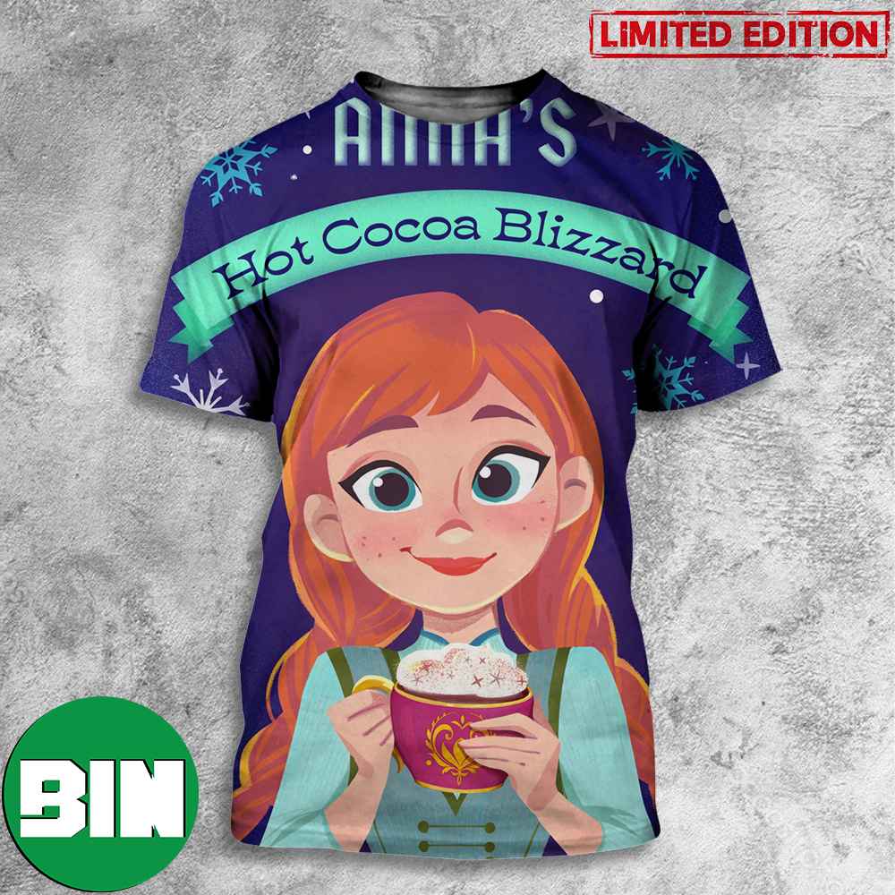 Anna_s Hot Cocoa Blizzard Disney Hot Sweet Chocolate For Kids 3D T-Shirt