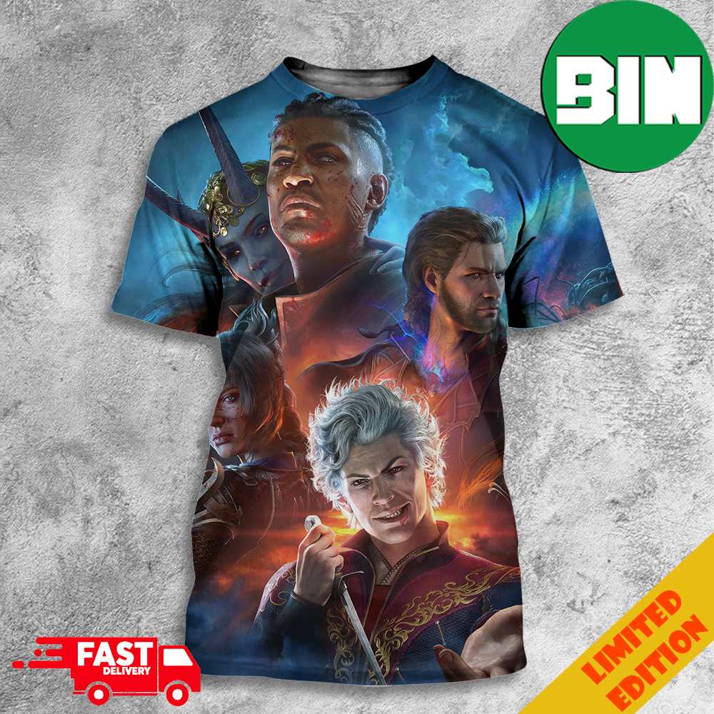 Baldur_s Gate 3 Game 3D T-Shirt