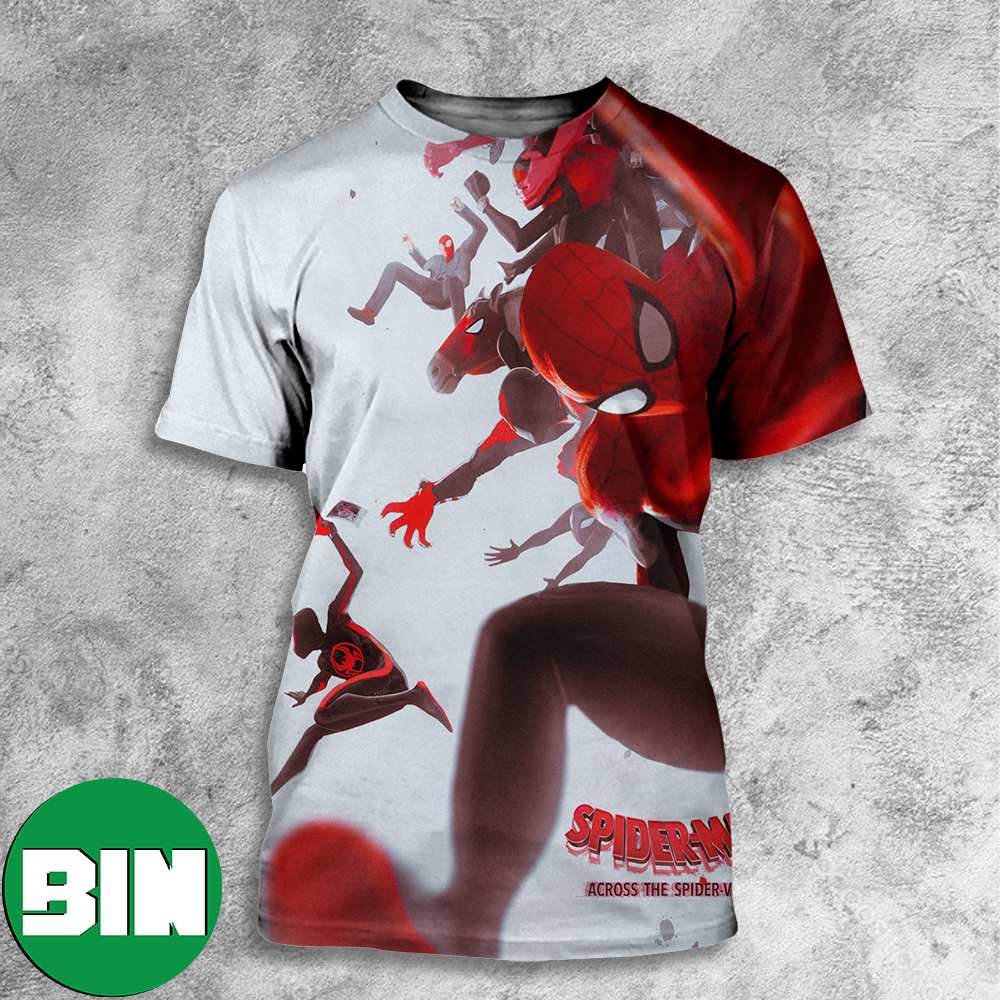 BossLogic Spiderverse Spiderman Across The Spiderverse Marvel Studios Movie All Over Print Shirt BossLogic Spiderverse Spiderman Across The Spiderverse Marvel Studios Movie All Over Print Shirt