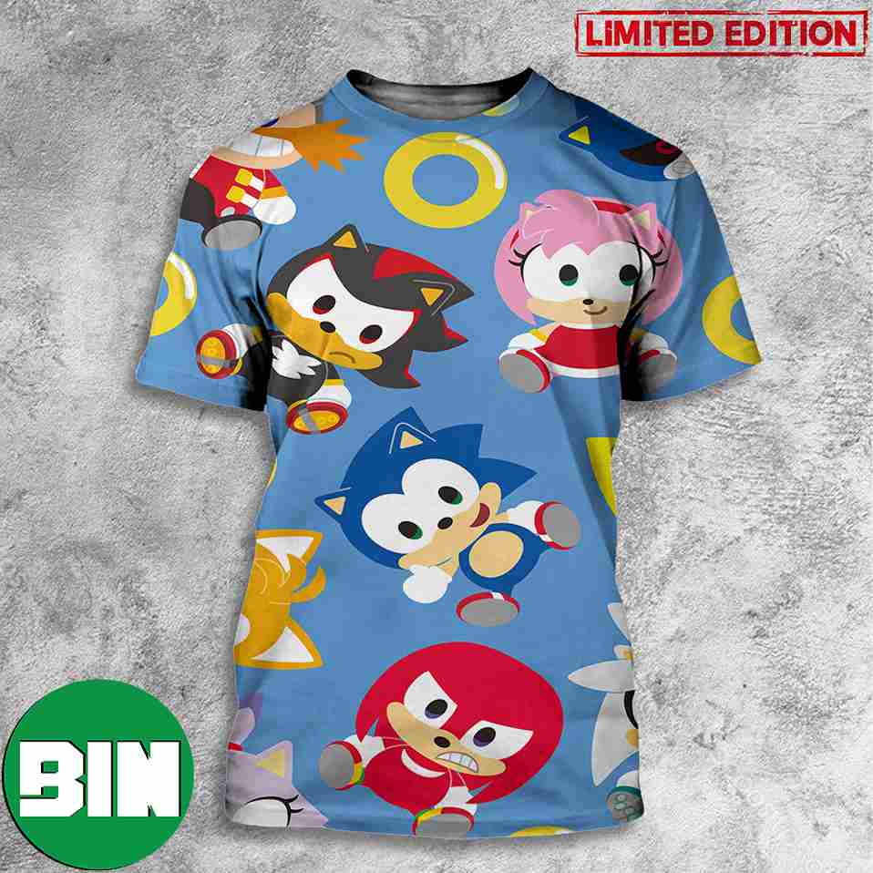 Celebrate Sonic_s Birthday Week SEGA Game 3D T-Shirt
