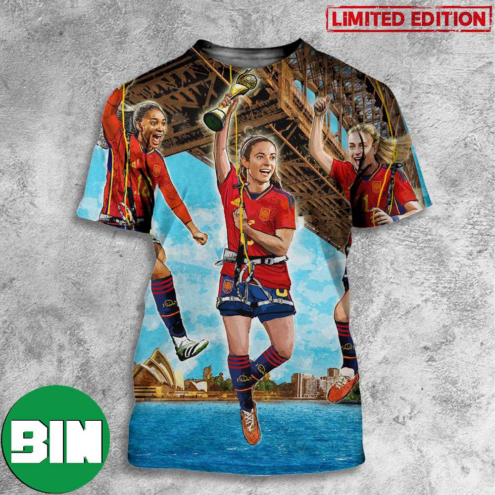 Congratulations Spain Win Their First Women_s World Cup 2023 3D T-Shirt