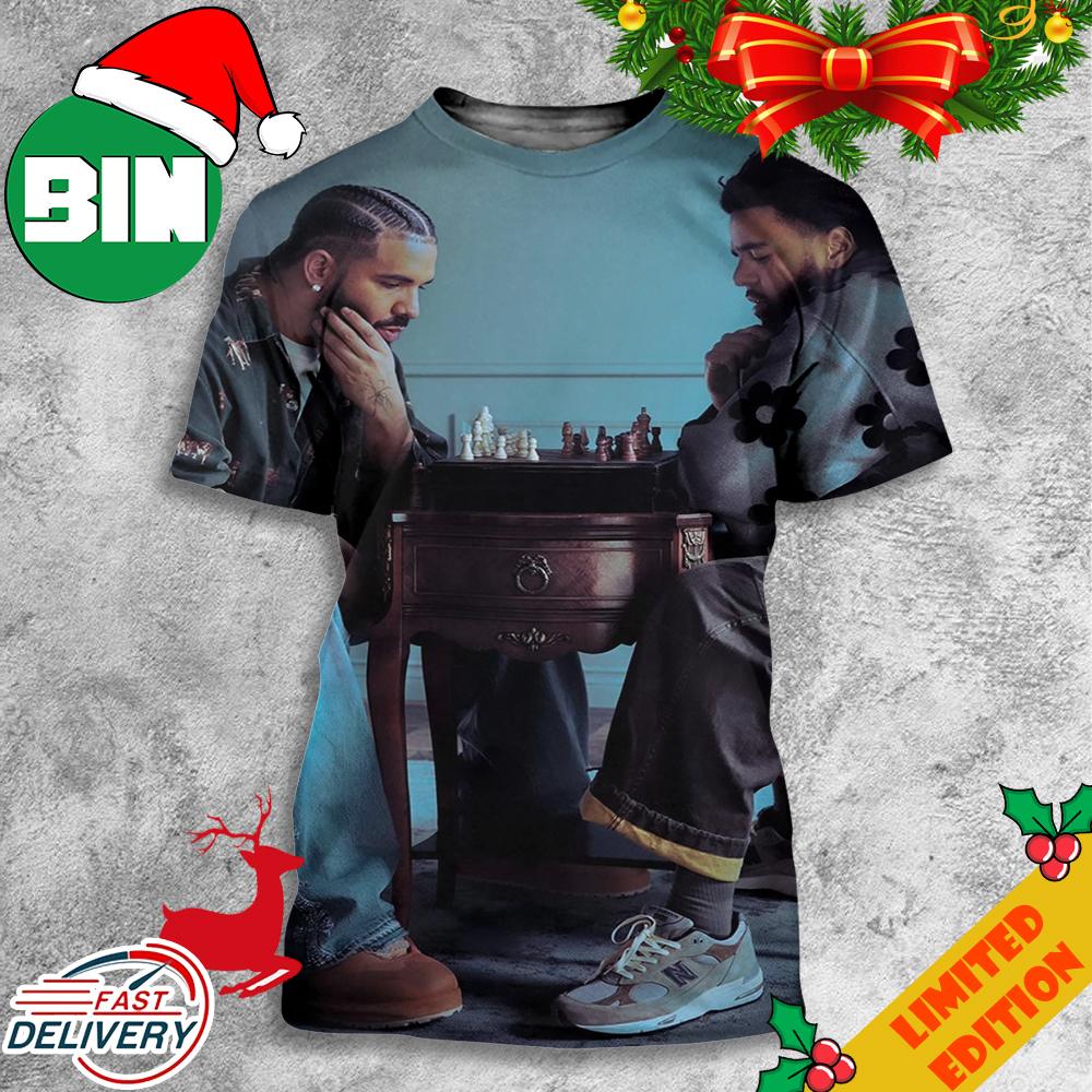 Drake And J Cole Jodeci Freestyle Song by Drake But Messi And Ronaldo Playing Chess Style 3D T-Shirt Drake And J Cole Jodeci Freestyle Song by Drake But Messi And Ronaldo Playing Chess Style 3D T-Shirt
