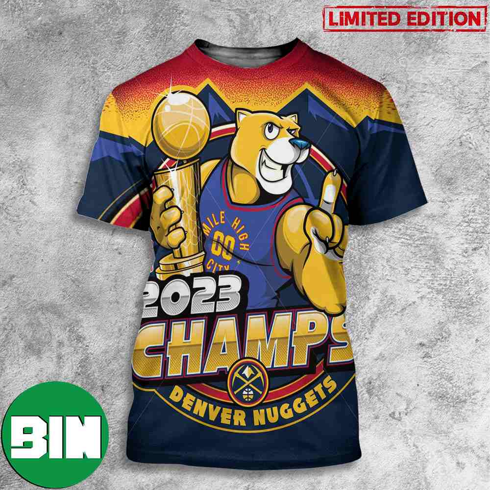 Eric Poole Art Congrats Denver Nuggets Winner NBA Finals 2023 3D T-Shirt
