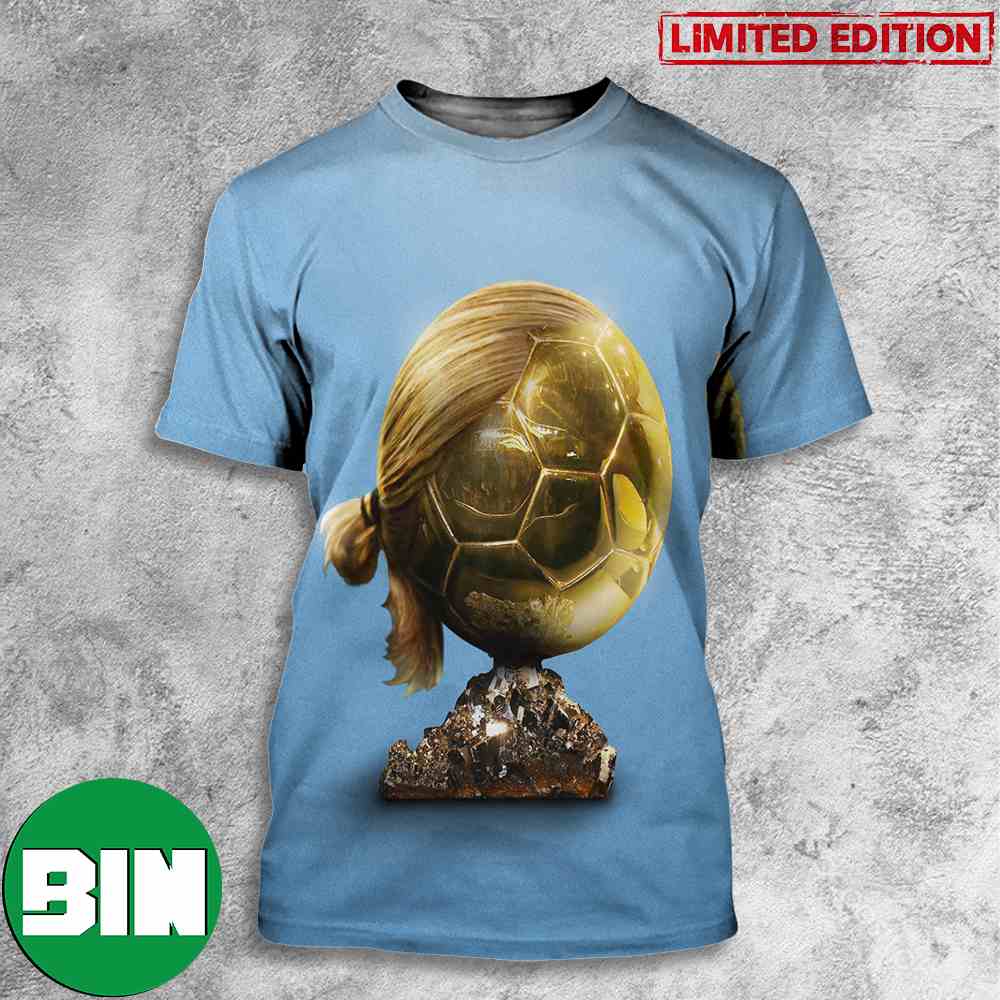 Erling Haaland Ballon d_Or 3D T-Shirt