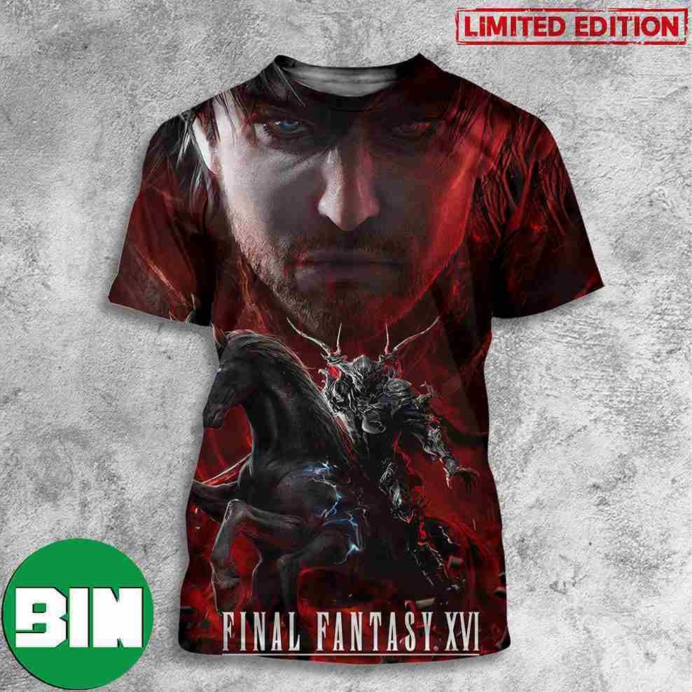 Final Fantasy XVI Now Exclusively On PS5 Square Enix All Over Print T-Shirt