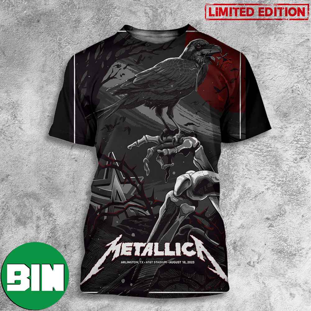 First Night In M72 Arlington Metallica World Tour Live In Cinemas August 18 2023 AT _ T Stadium All Over Print T-Shirt