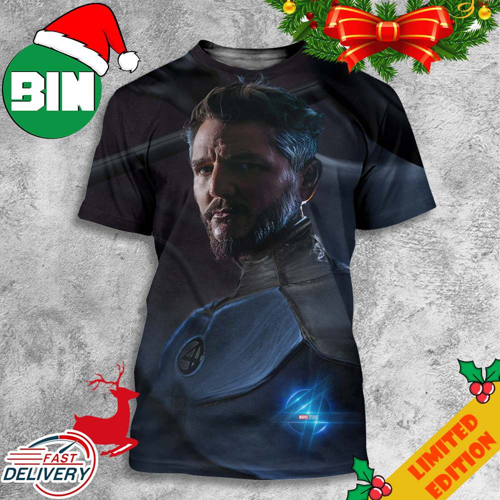 Funny Daddy Reed Richards Pedro Pascal Fantastic Four Fan Art For Marvel Studios 3D T-Shirt Funny Daddy Reed Richards Pedro Pascal Fantastic Four Fan Art For Marvel Studios 3D T-Shirt