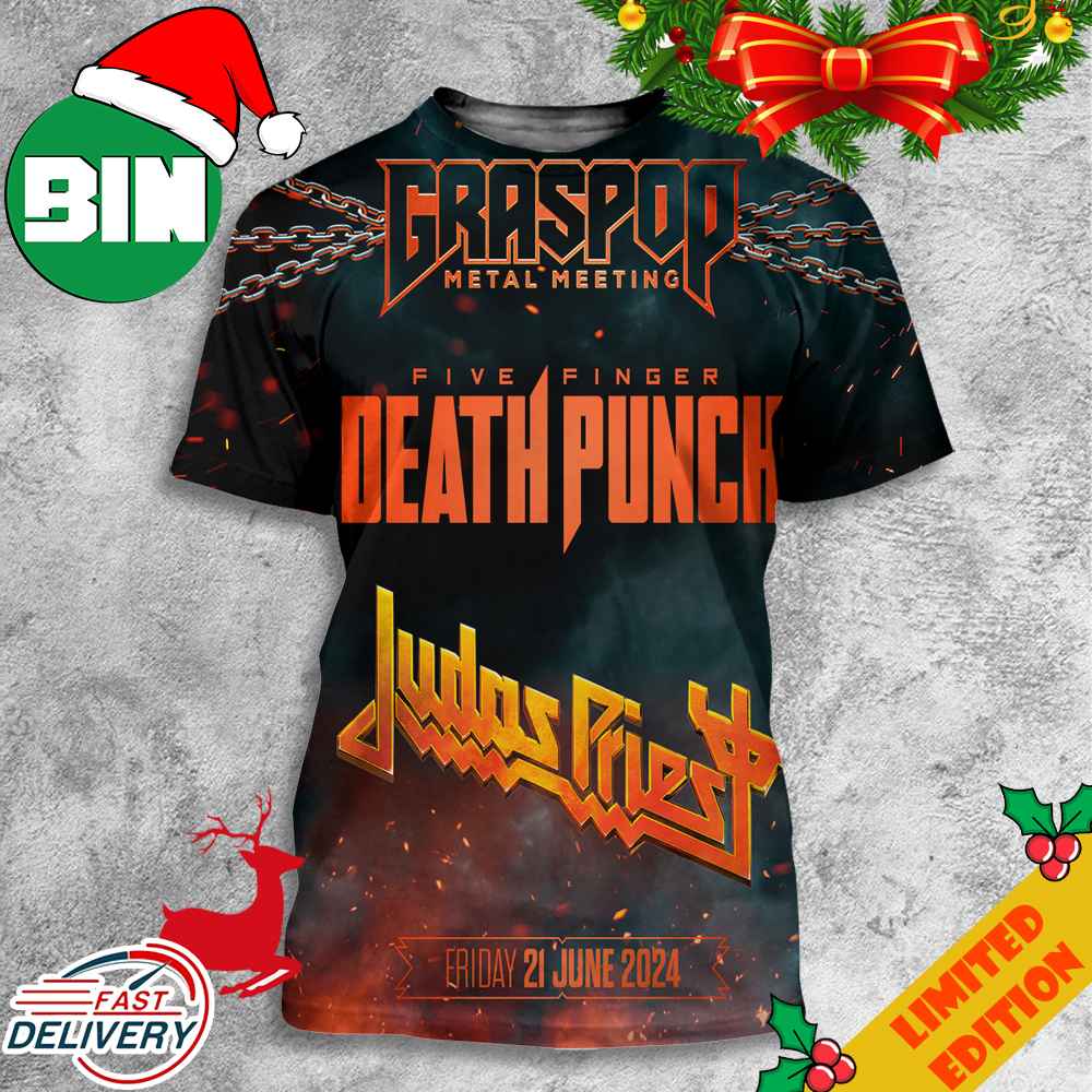 Graspop Metal Meeting Judas Priest Five Finger Death Punch Friday 21 June 2024 GMM24 3D T-Shirt Graspop Metal Meeting Judas Priest Five Finger Death Punch Friday 21 June 2024 GMM24 3D T-Shirt
