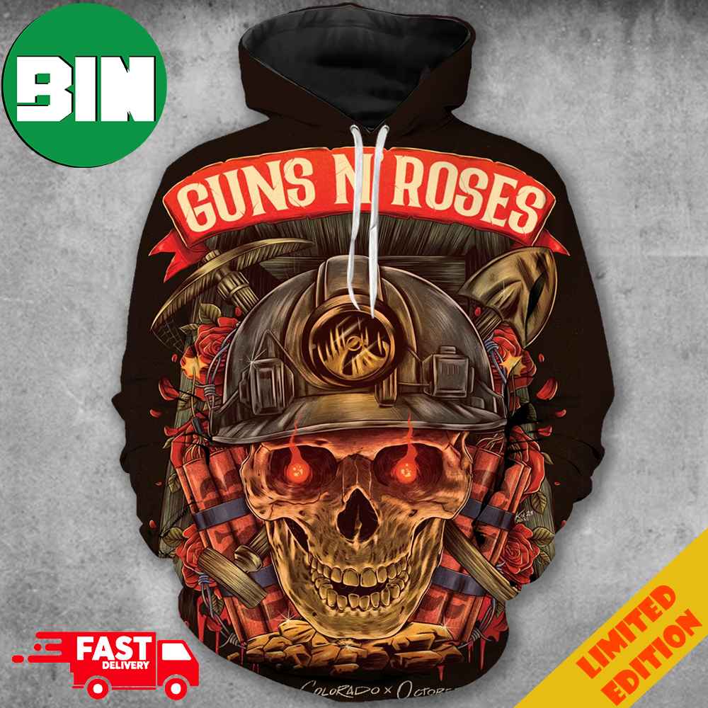 Guns N Roses Denver x Colorado x October 27th 2023 At Ball Arena North American Tour All Over Print T-Shirt