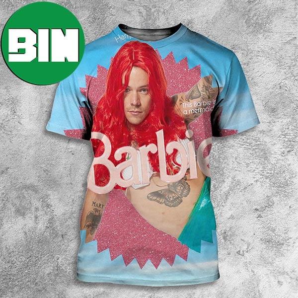 Harry Styles This Barbie Is A Mermaid Barbie Funny Collab All Over Print Shirt