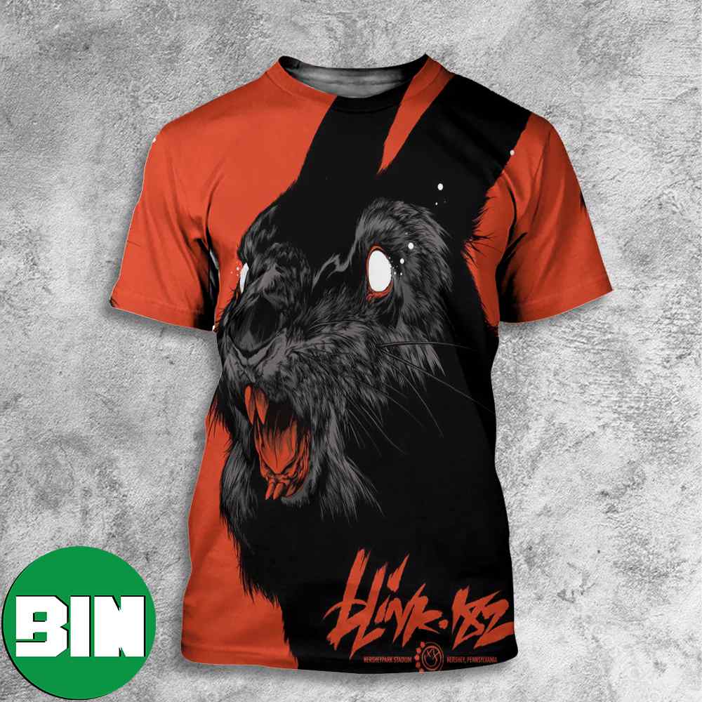 Hersey Event Poster By Ken Taylor May 27 Blink-182 World Tour 2023 All Over Print Shirt
