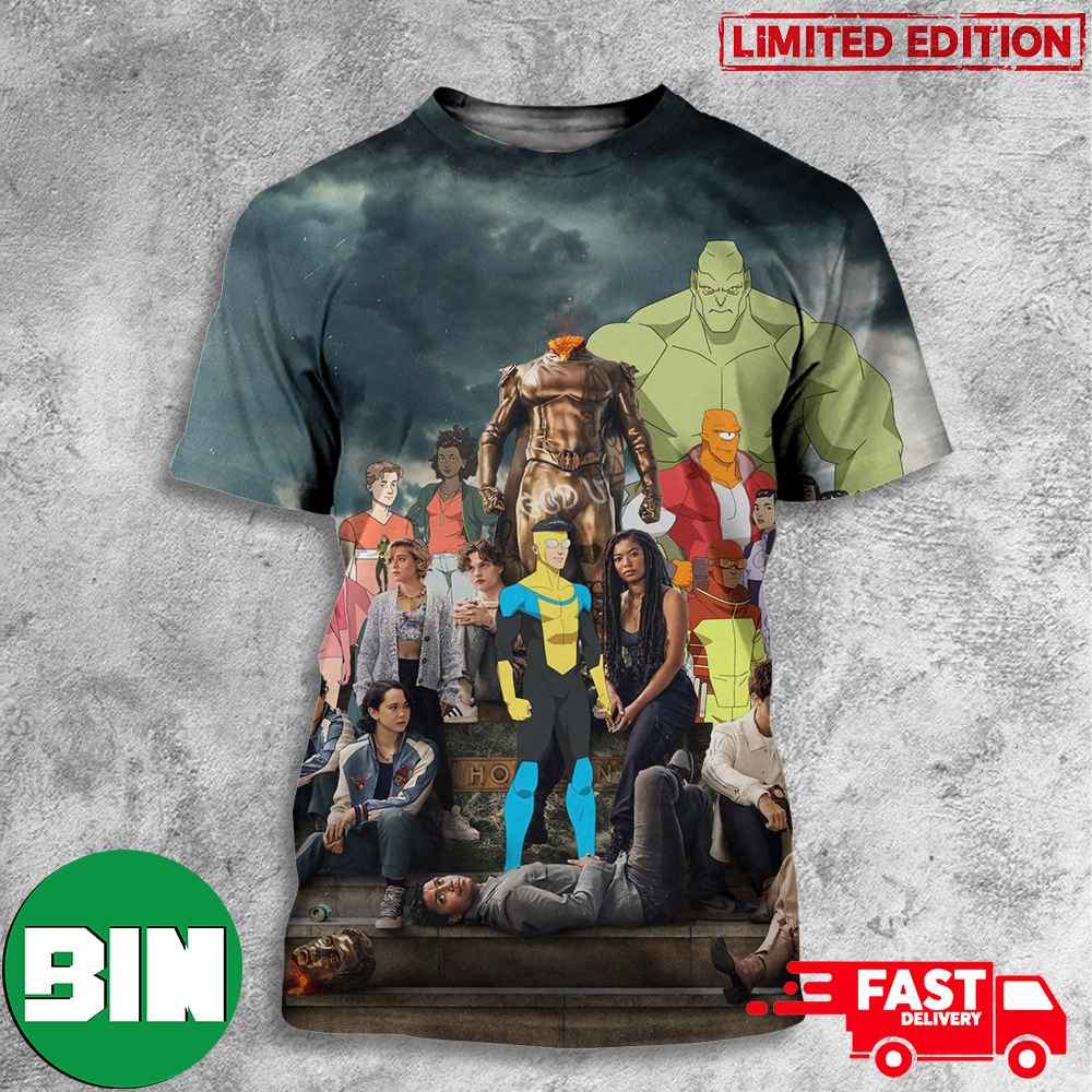 Invincible Season 2 And Gen V Prime Video Movie Big Program Today 2023 3D T-Shirt