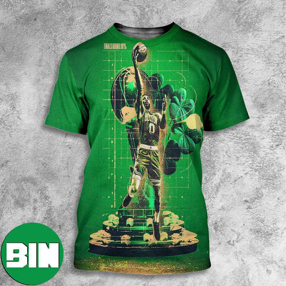 Jayson Tatum Art Graphic For Fans Boston Celtics NBA Playoffs 2023 All Over Print Shirt