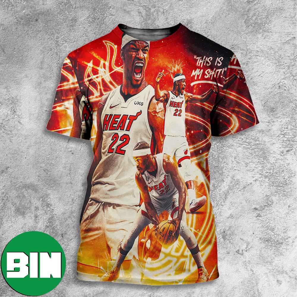 Jimmy Butler Miami Heat White Hot Heat Culture NBA This Is My Shit All Over Print Shirt