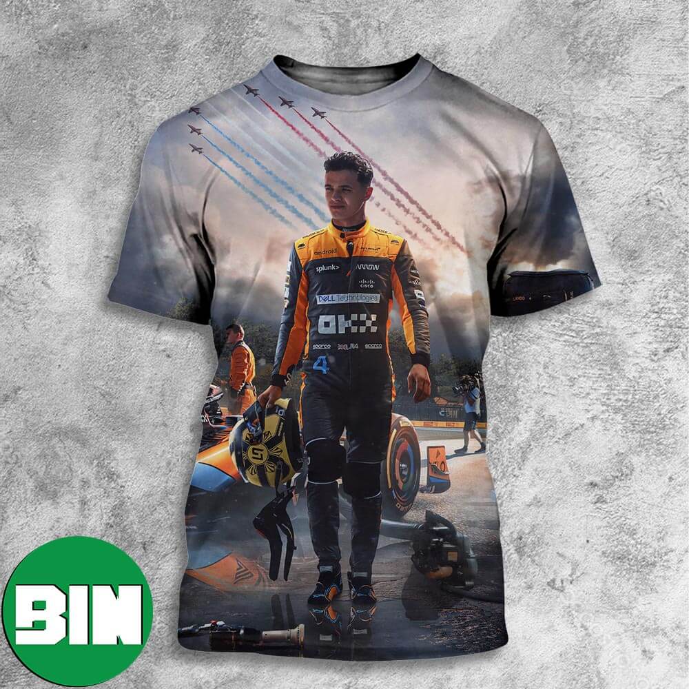 Lando Norris 2023 LN4 F1 Formula 1 Mclaren All Over Print Shirt
