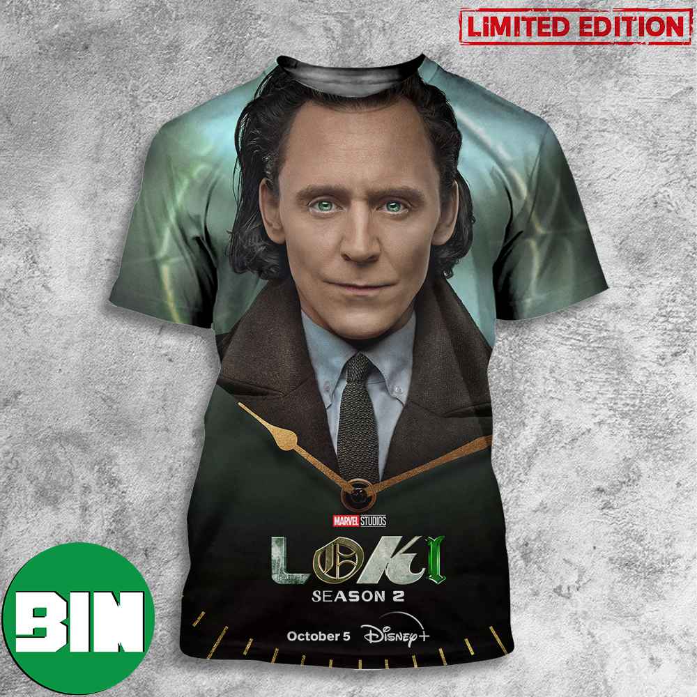 Loki Season 2 Marvel Studios An Original Series Only On Disney Plus Poster Characters 3D T-Shirt Loki Season 2 Marvel Studios An Original Series Only On Disney Plus Poster Characters 3D T-Shirt
