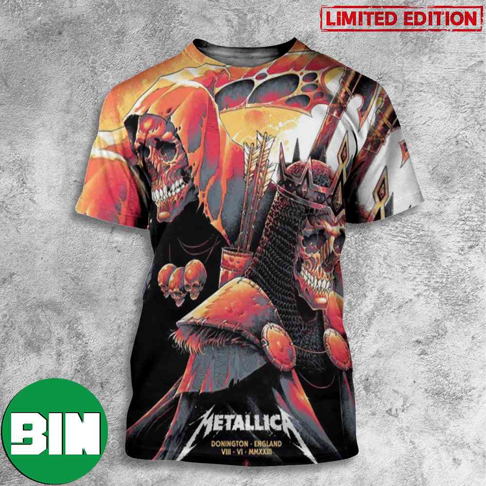Metallica M72 World Tour 2023 Donington England Download Festival 23 June 08 2023 All Over Print Shirt