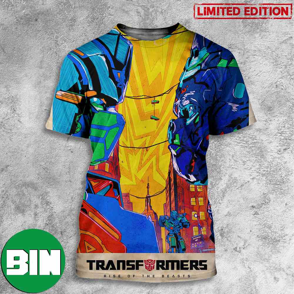 Optimus Prime vs Optimus Primal Transformers Rise Of The Beasts 3D T-Shirt