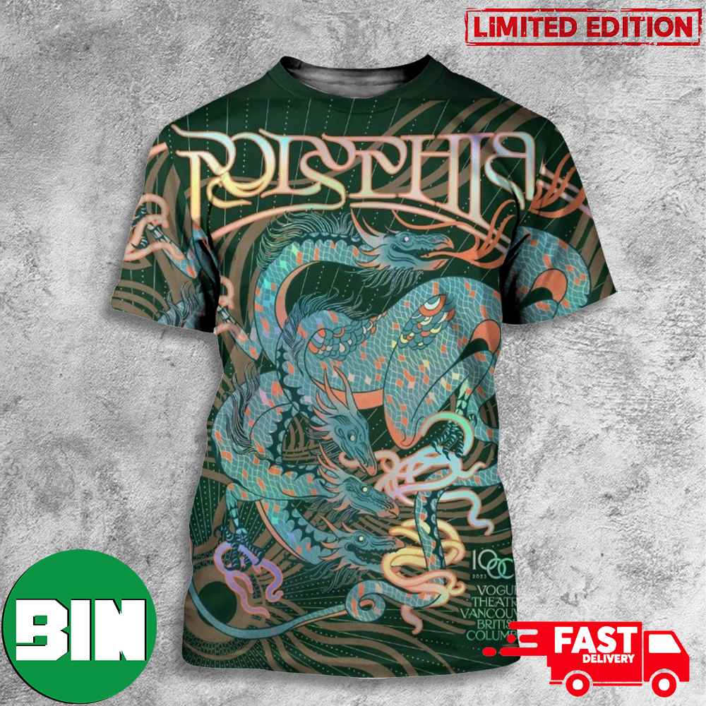 Polyphia In Vancouver Tonight 4-Headed Hydra 10 October 2023 Vogue Theatre Vancouver British Columbia 3D T-Shirt