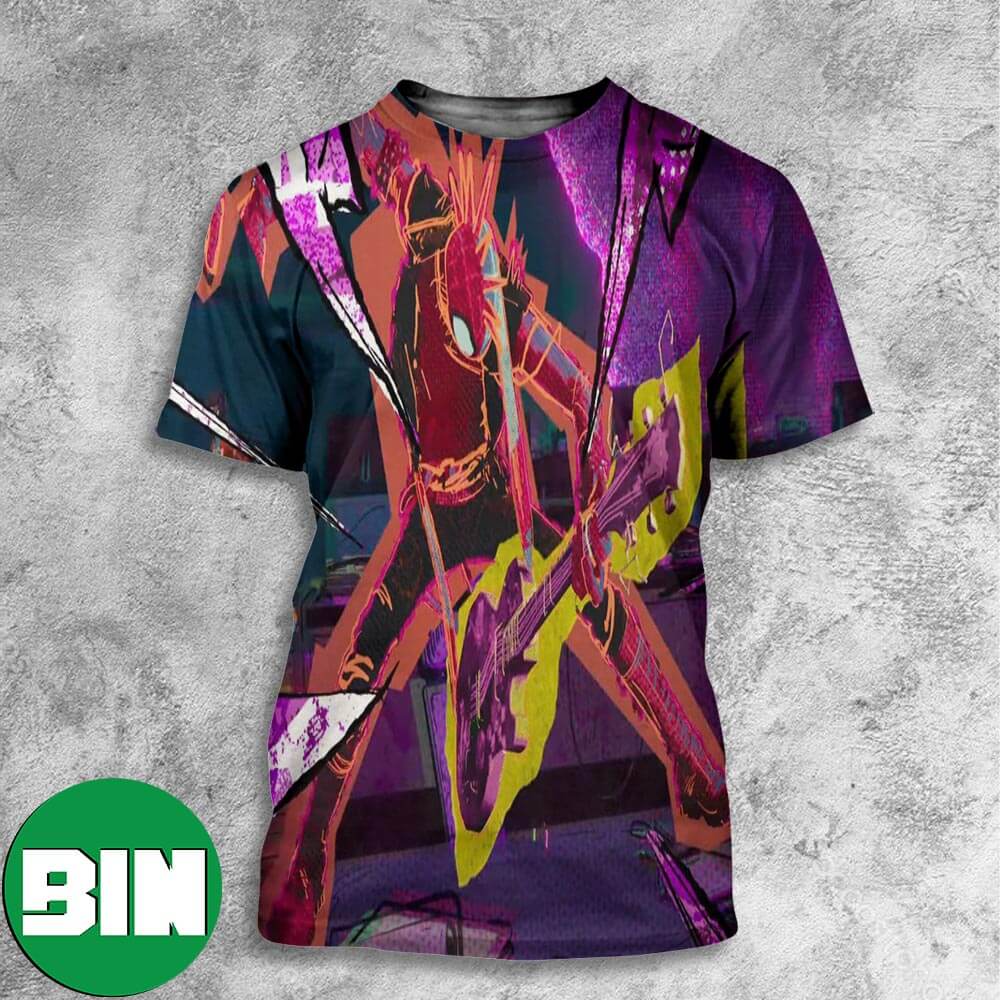 Spider-Punk Spider Man Across The Spider Verse Marvel Studios All Over Print Shirt