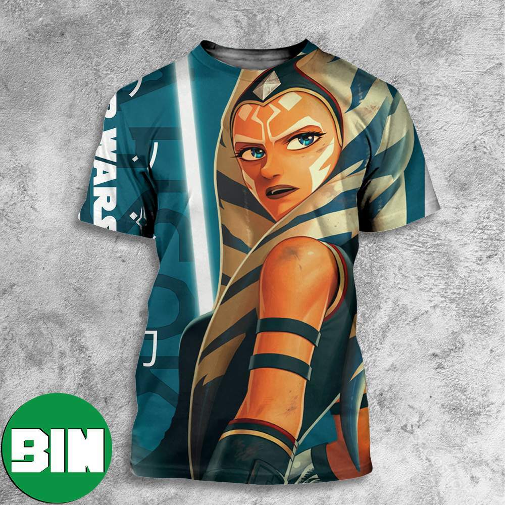 Star Wars Ahsoka Art Work All Over Print Shirt