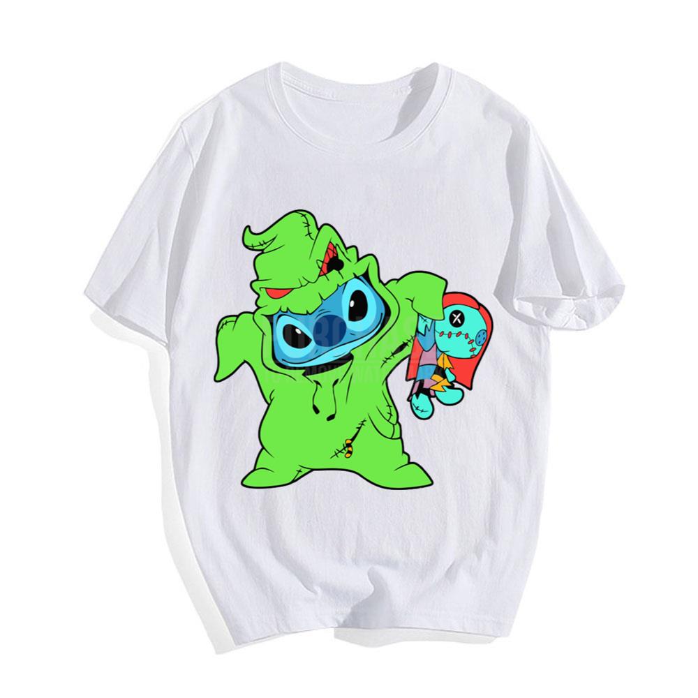 Stitch x Oogie Boogie And Sally Disney Halloween T-Shirt