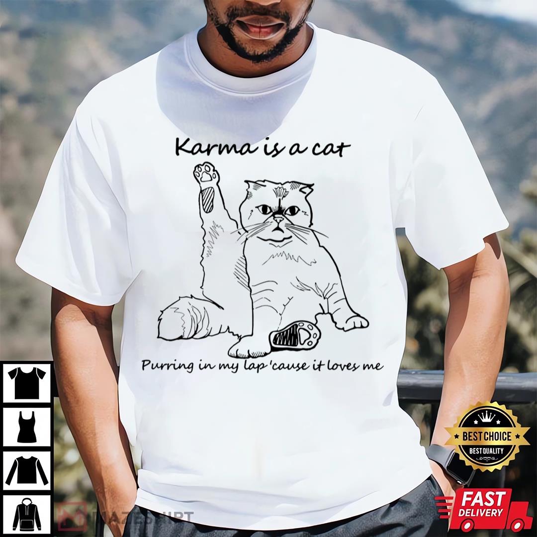 Taylor Swift Karma Is A Cat T-shirt