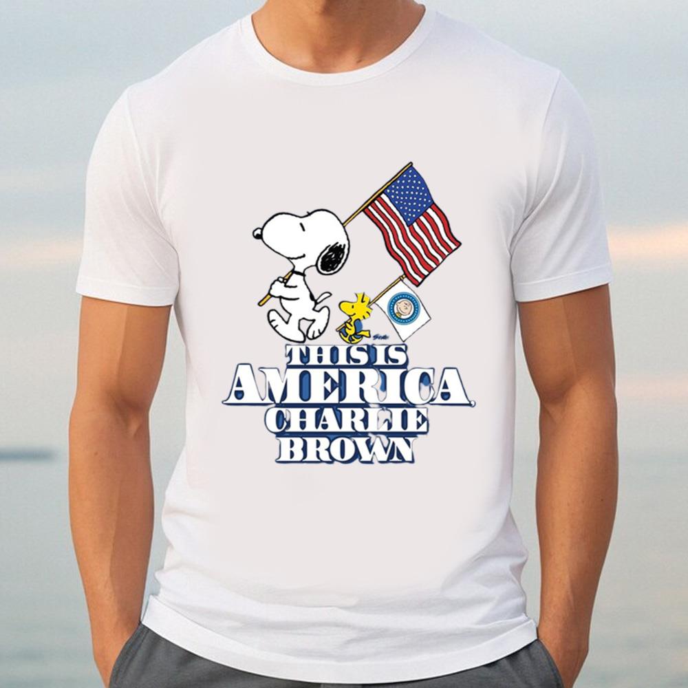 This Is America Chairle Brown Shirt, Snoopy Memorial Day Shirt