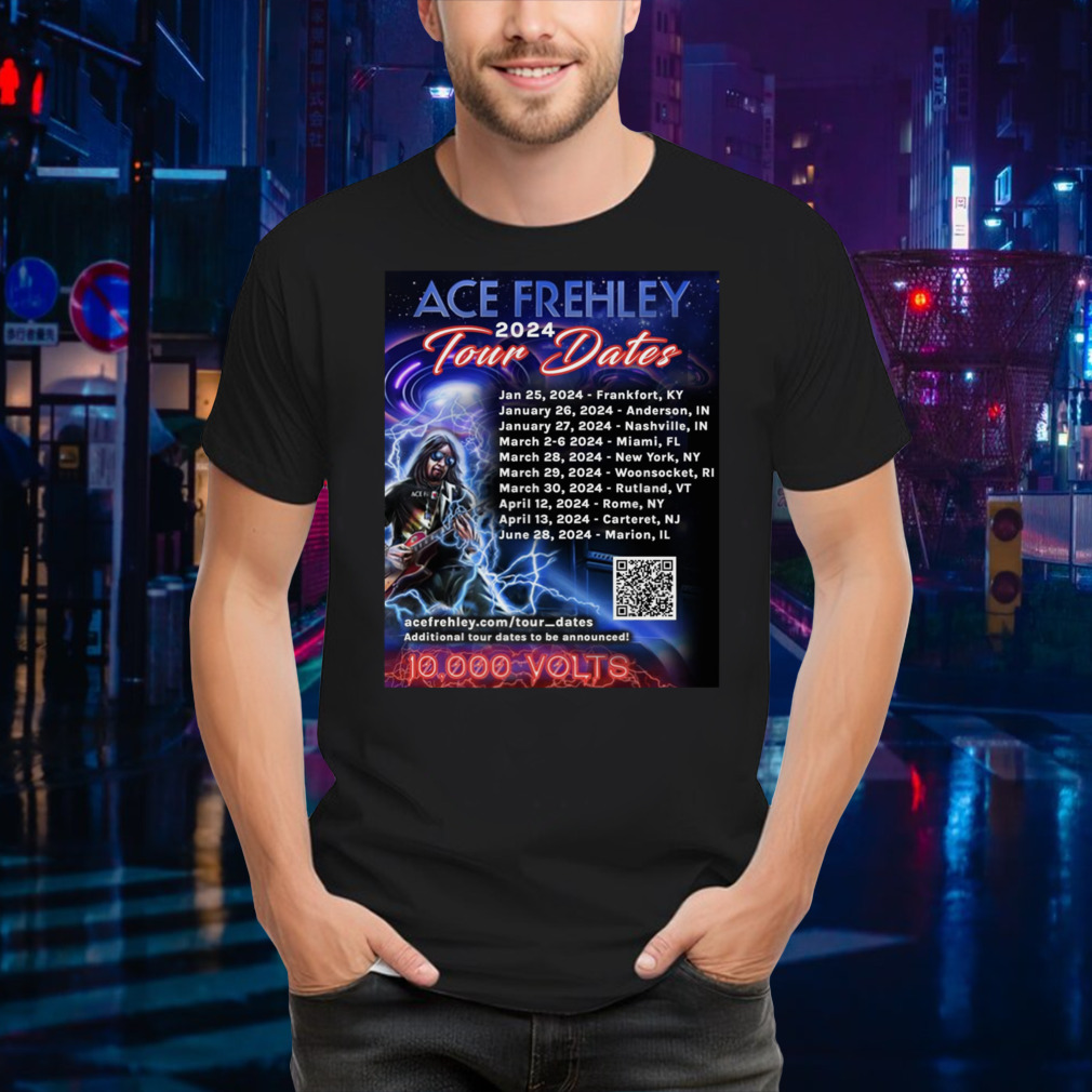 Ace Frehley Tour 2024 poster shirt