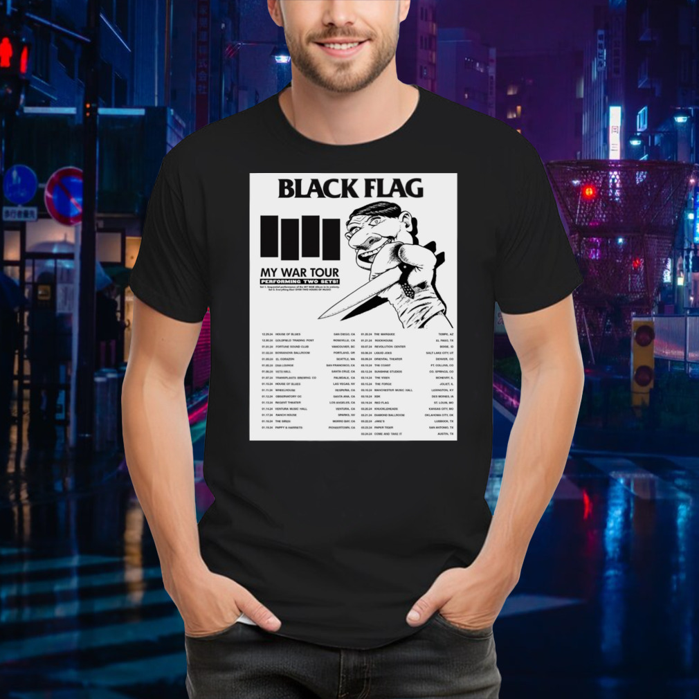 Black Flag Tour 2024 poster shirt
