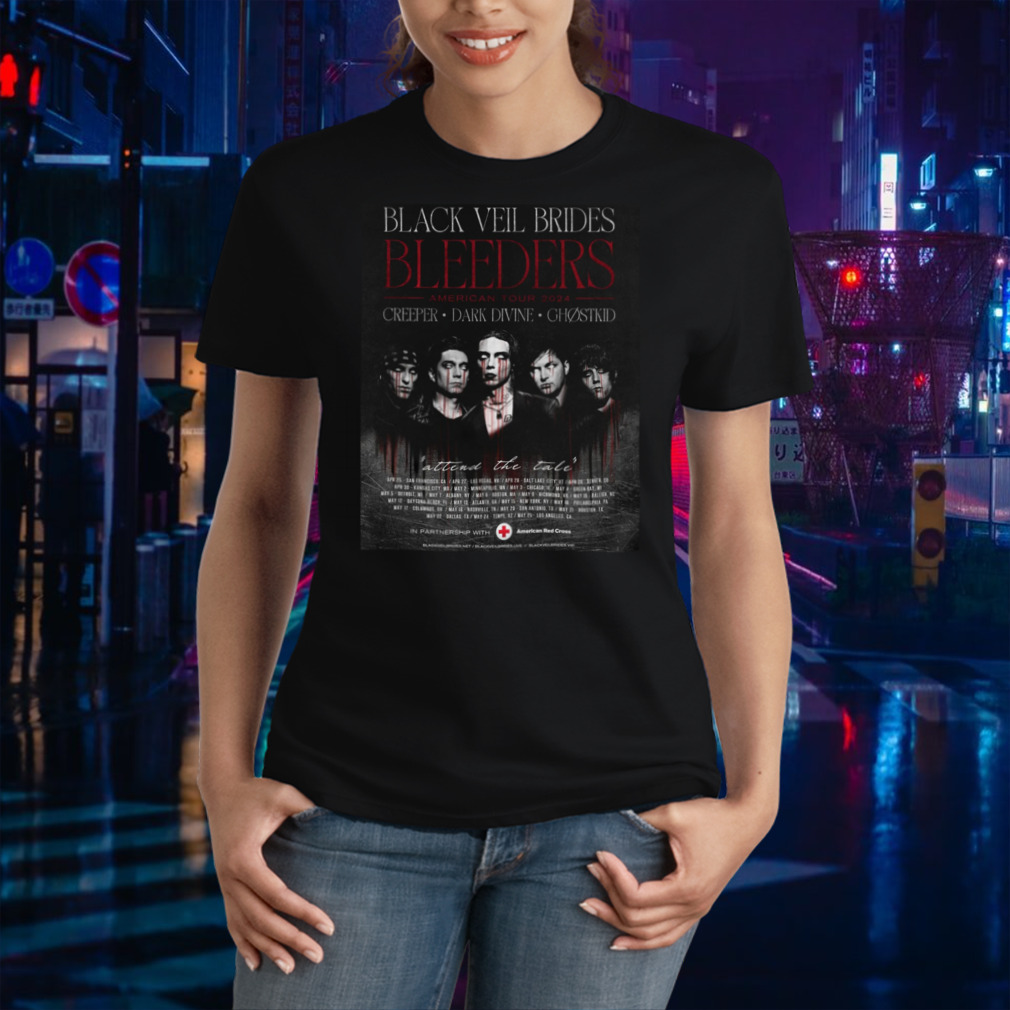 Black Veil Brides Tour 2024 poster shirt Trend Tee Shirts Store