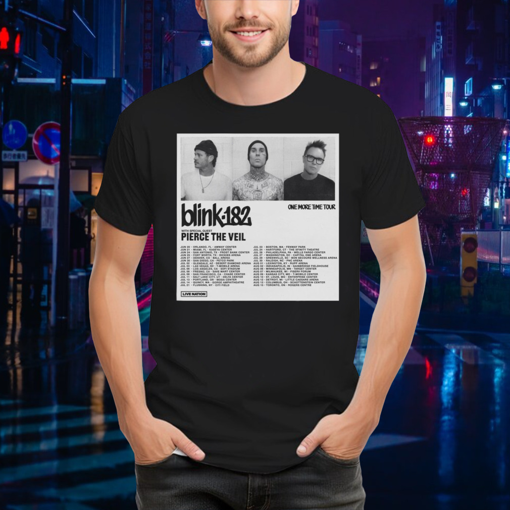 Blink-182 Tour 2024 poster shirt