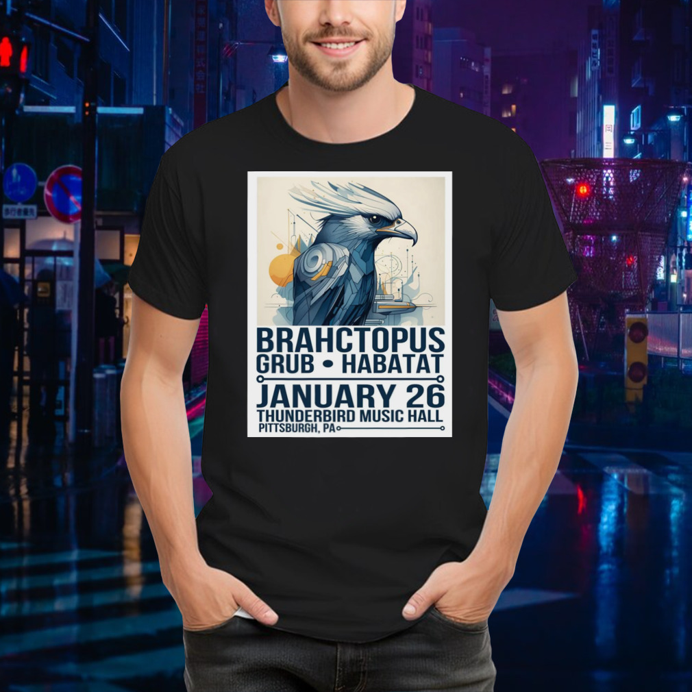 Brahctopus + Grub + Habatat poster shirt