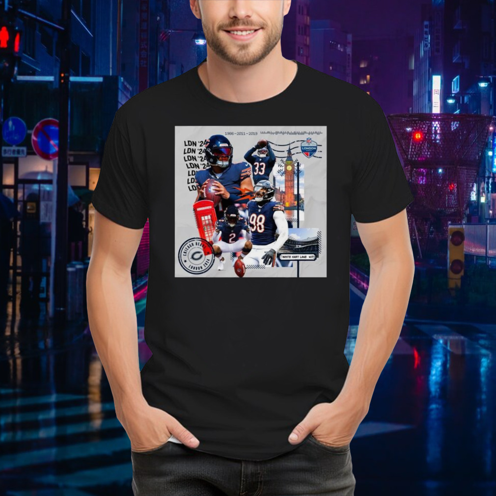Chicago Bears Headed Back To London Town 1986 2011 2019 2024 T-shirt