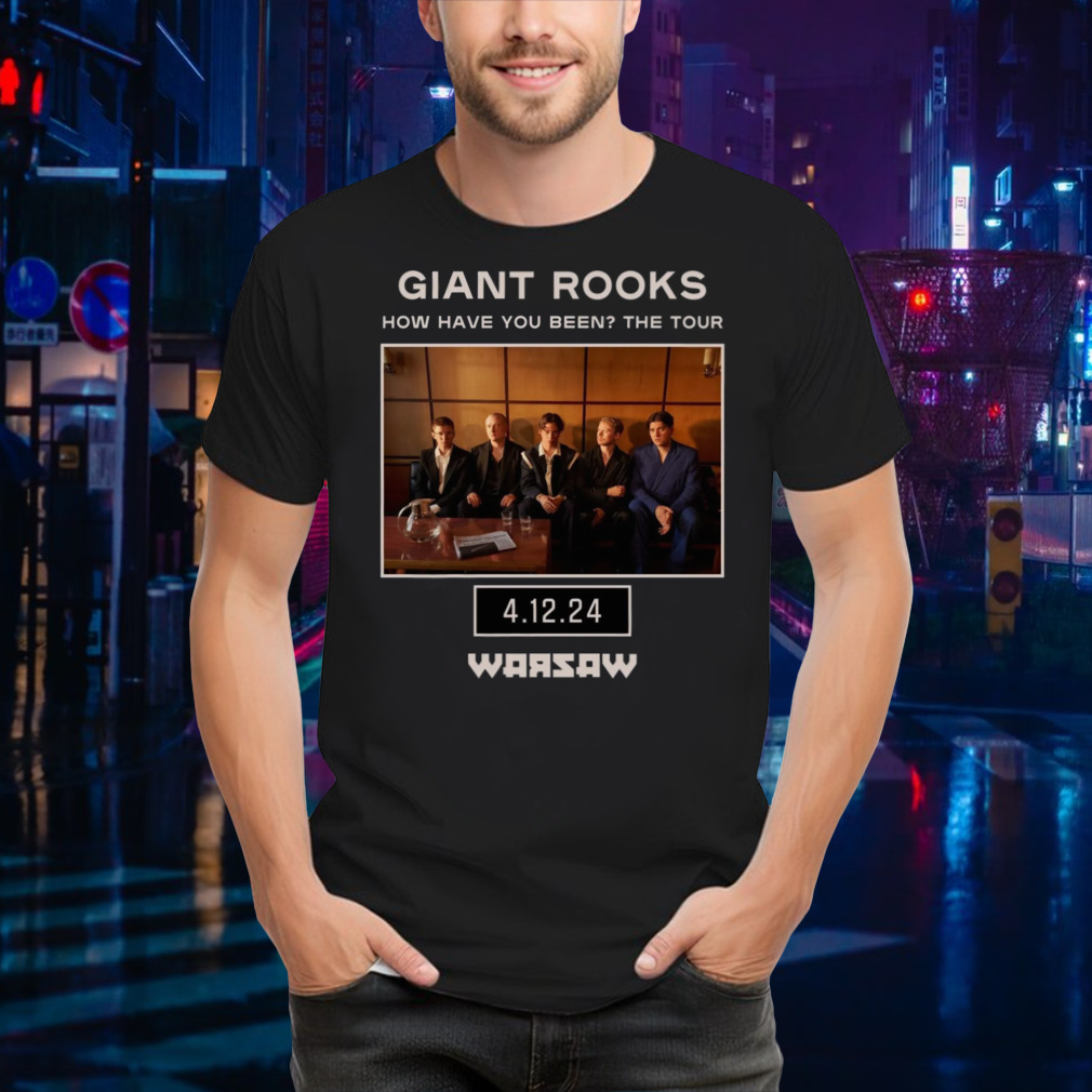 Giant Rooks Tour 2024 poster shirt
